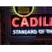 New Cadillac Double-Sided Painted Neon Sign with Bullnose 72"W x 48"H
